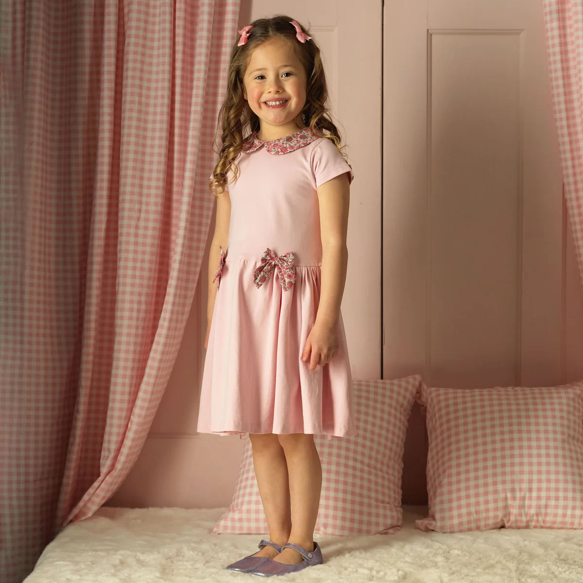 Cosmos Jersey Bow Dress