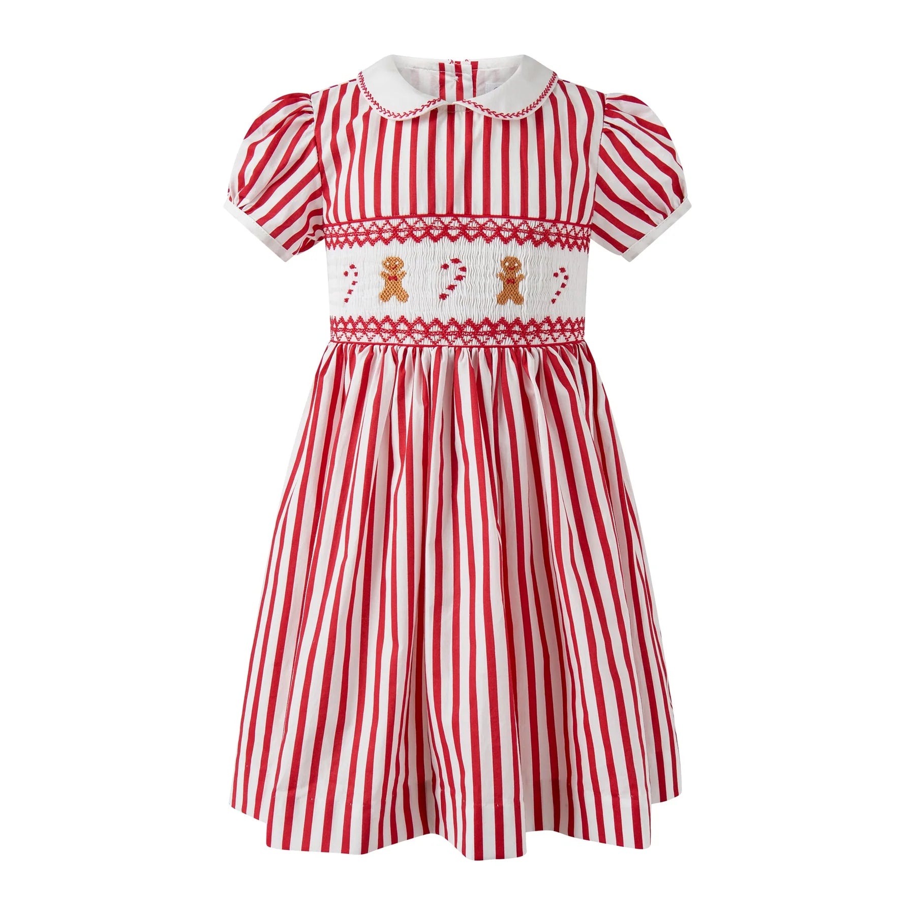 Candy Cane Smocked Dress