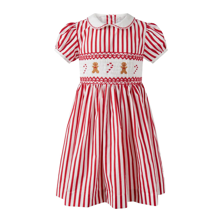 Candy Cane Smocked Dress