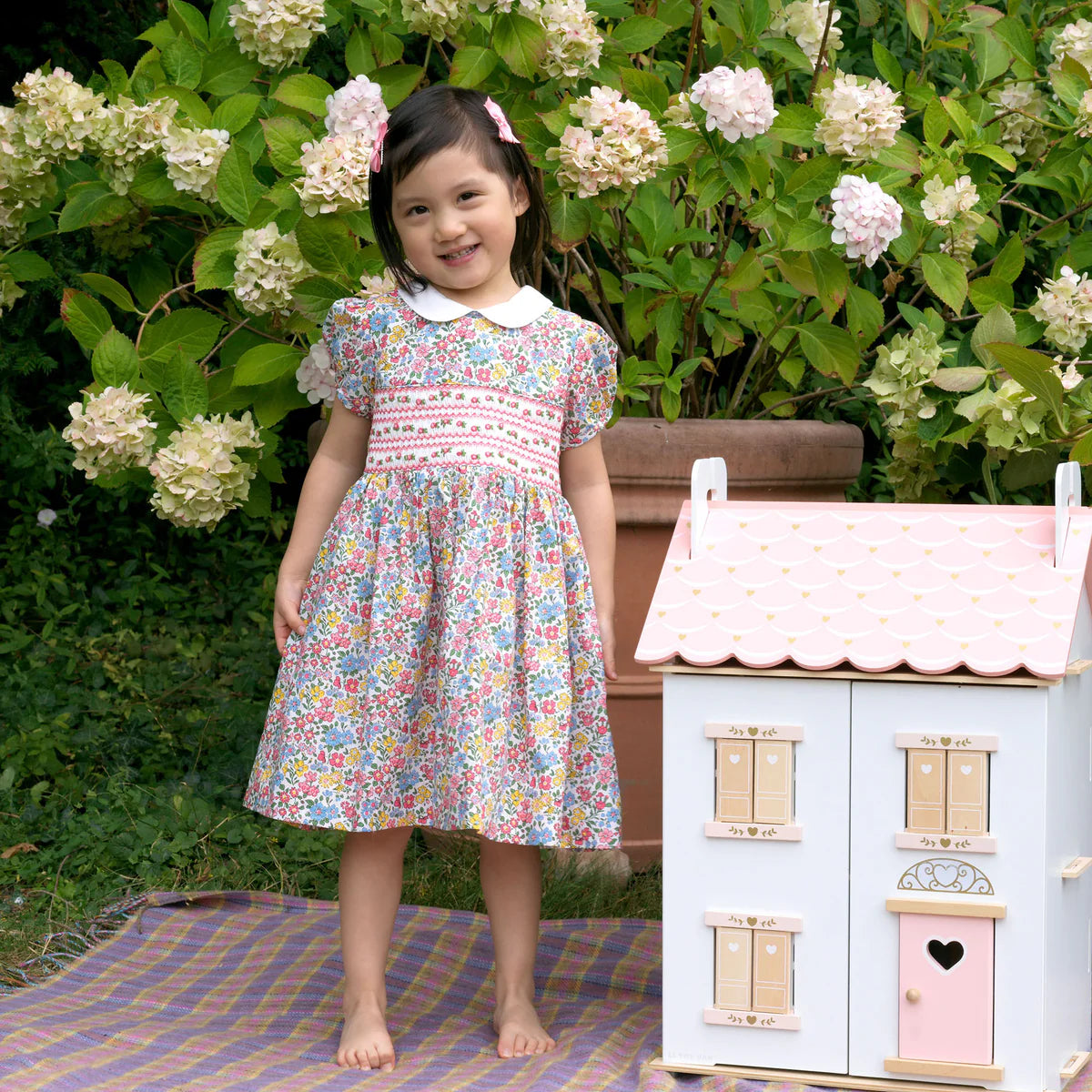 Ditsy Floral Smocked Dress