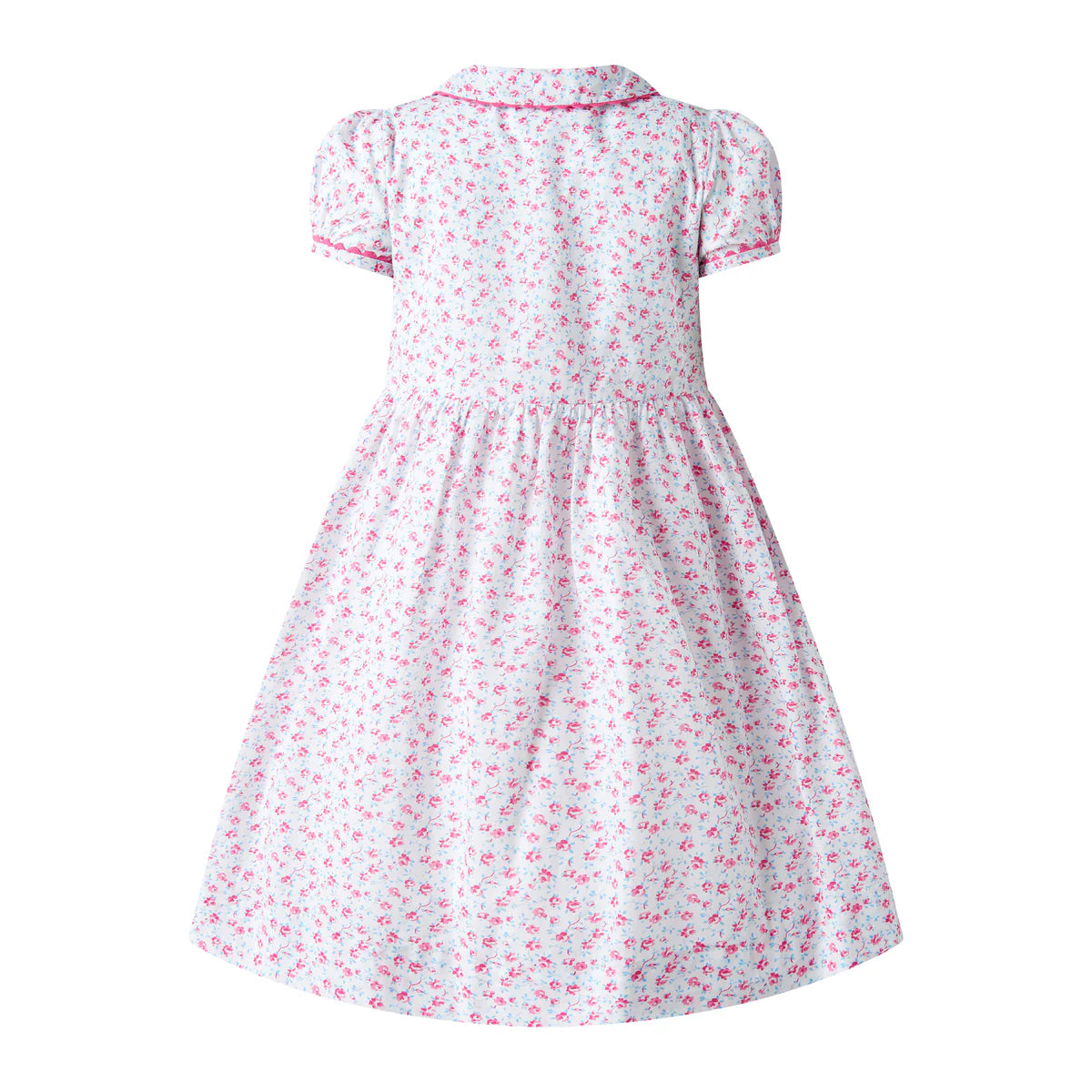Floral Smocked Button Front Dress