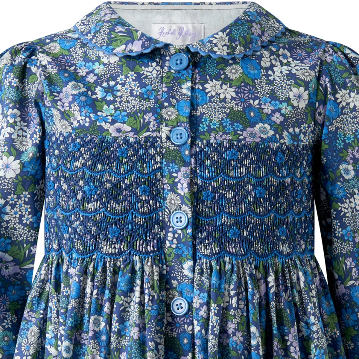 Dahlia Smocked Button Front Dress