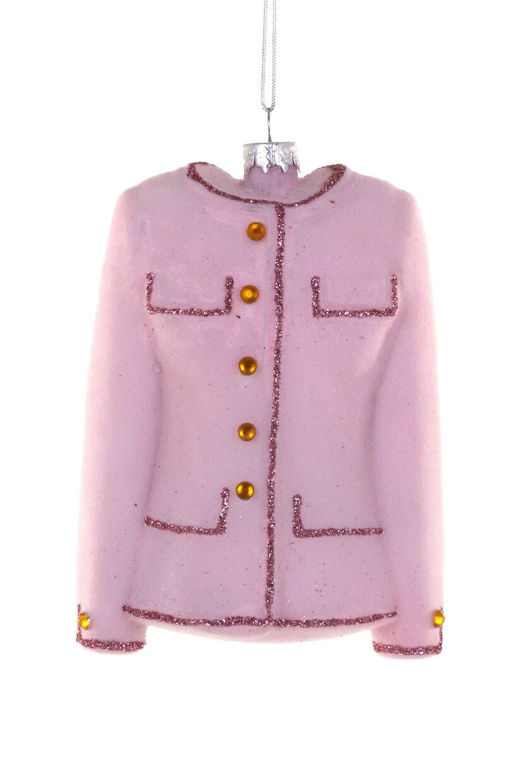 Luxe Tweed Jacket Ornament | Pink
