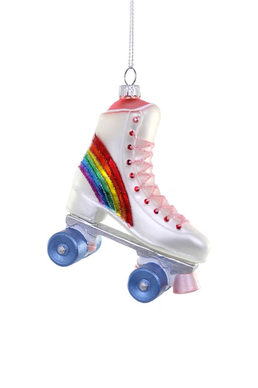 Rainbow Rollerskate Ornament