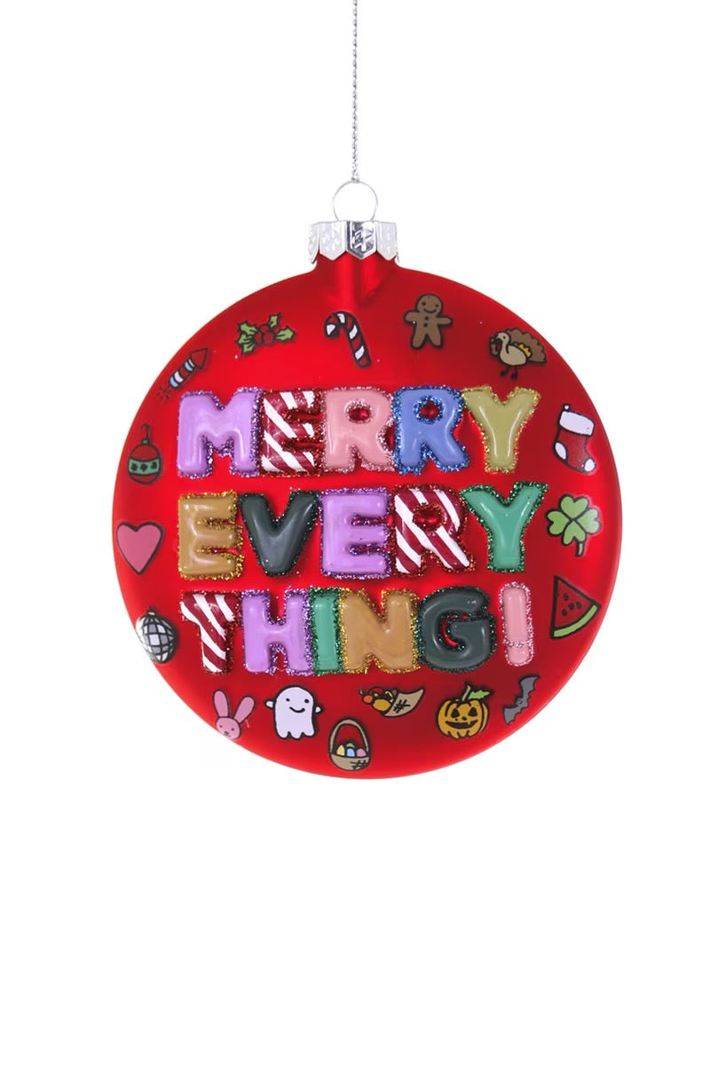 Merry Everything Ornament | Red