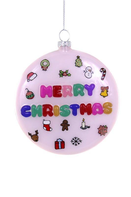 Retro Merry Christmas Ornament