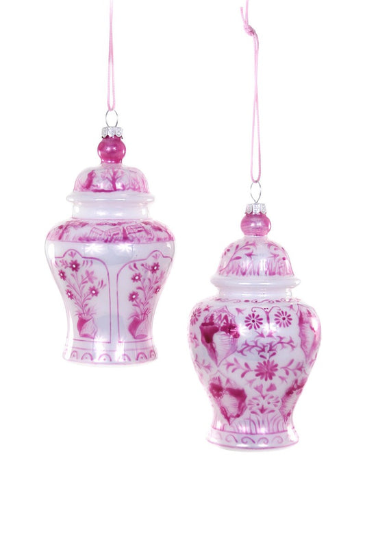 Pink Ginger Jar Ornament