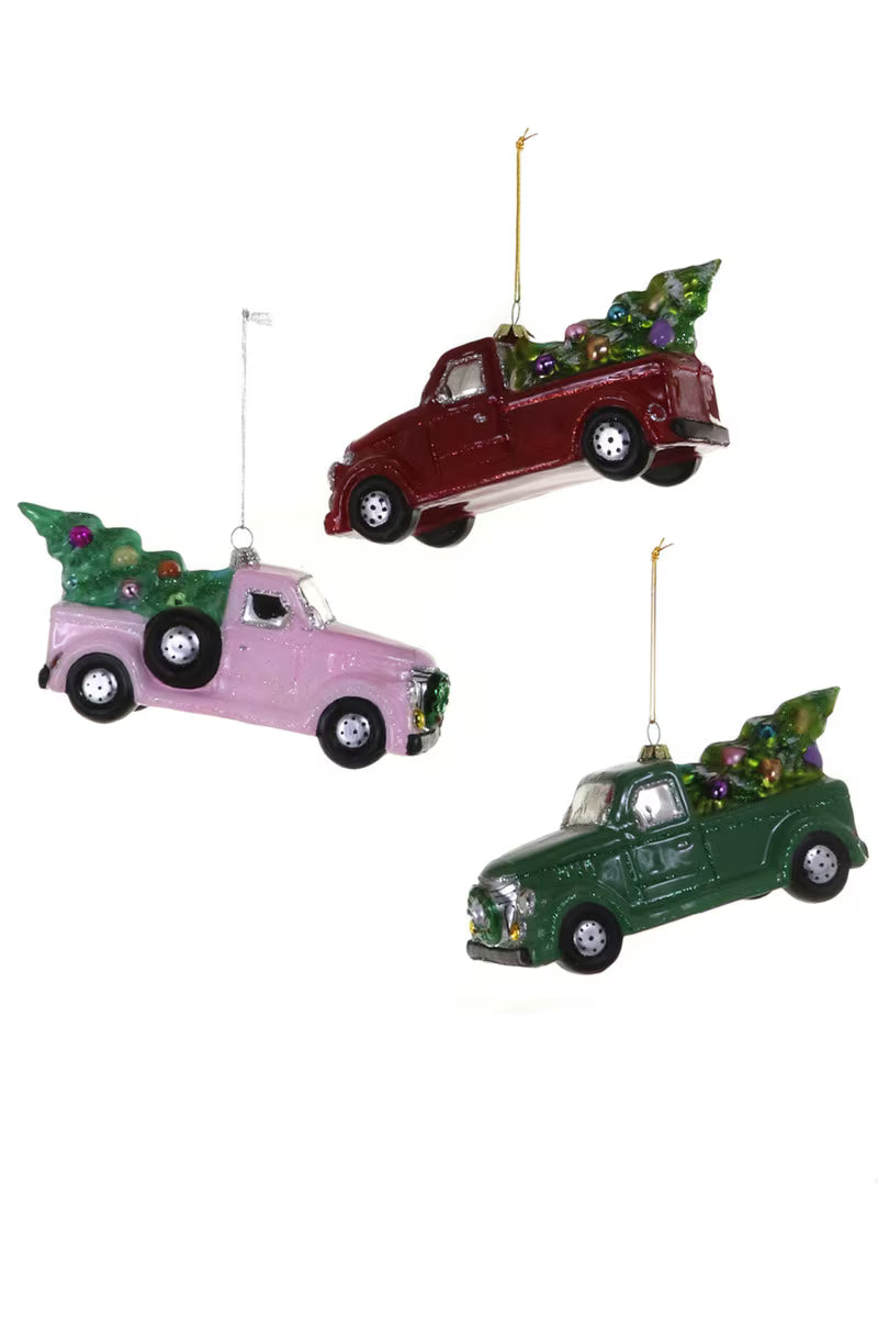 Christmas Greeting Truck Ornament | Assorted