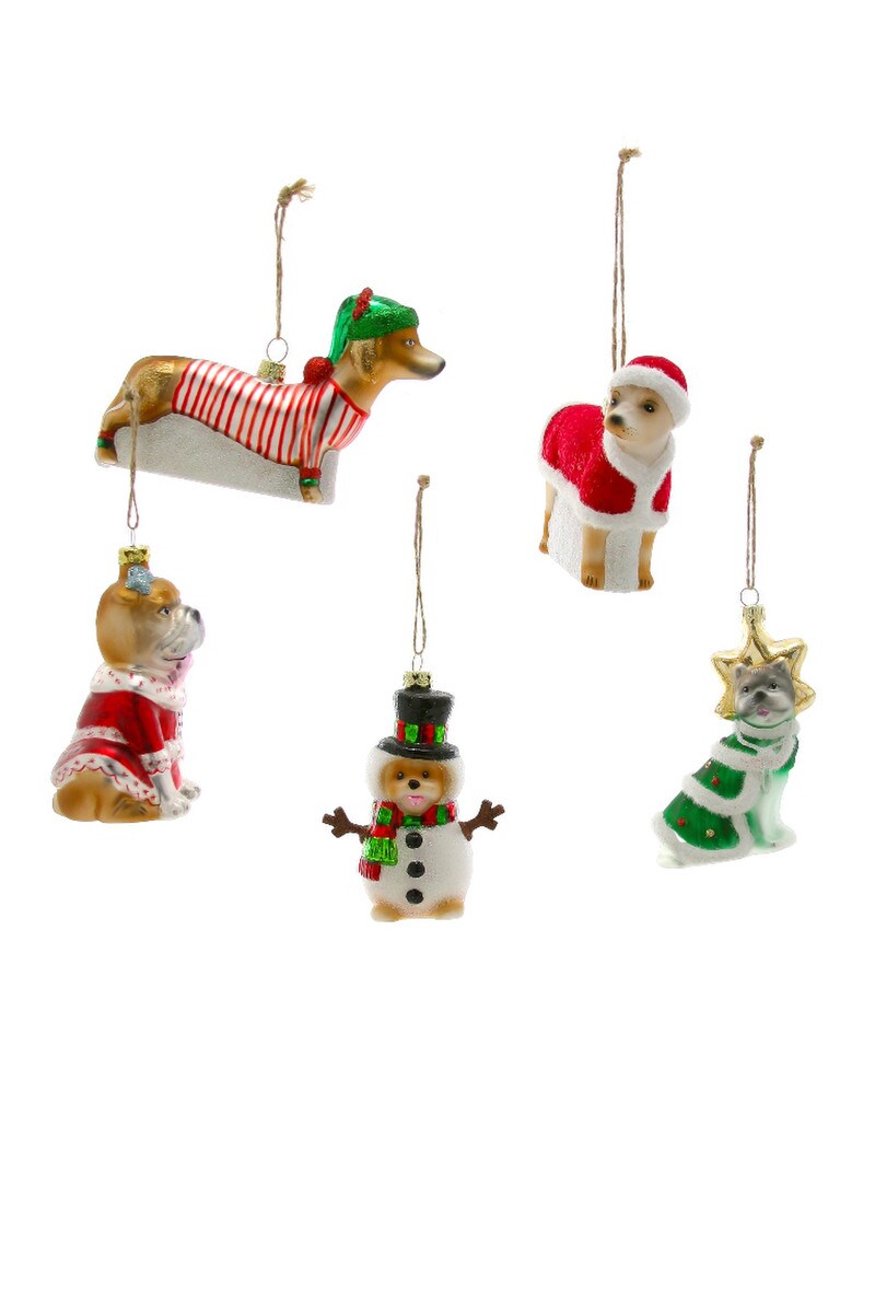 Festive Pup Ornament | Assorted