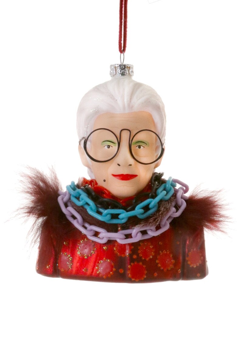 Iris Apfel Ornament