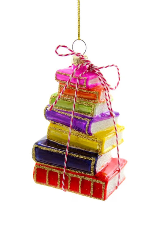 Stacked Books Ornament