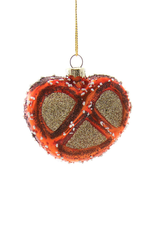 Glittery Pretzel Ornament