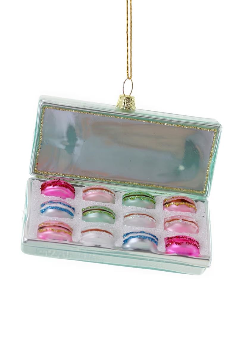 Blue Box of Macarons Ornament