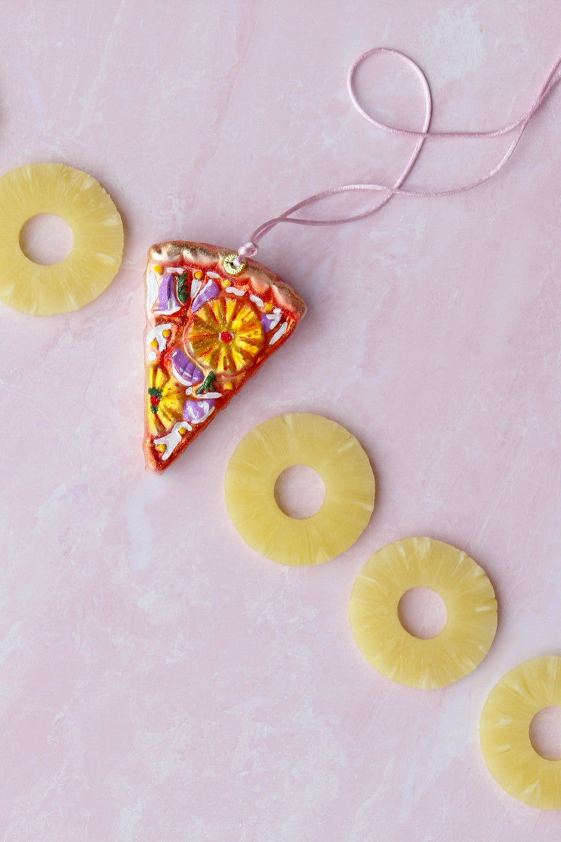 Pineapple Pizza Slice Ornament