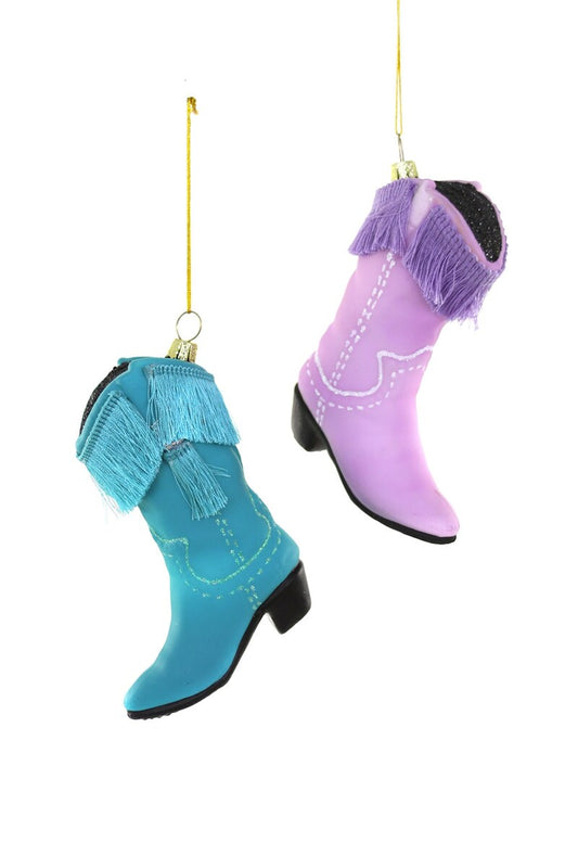 Fringed Cowboy Boots Ornament | Assorted