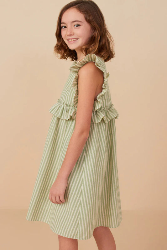 Spring Green Stripe Dress