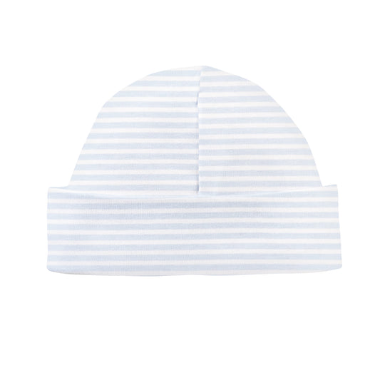 Printed Hat | Light Blue Stripes