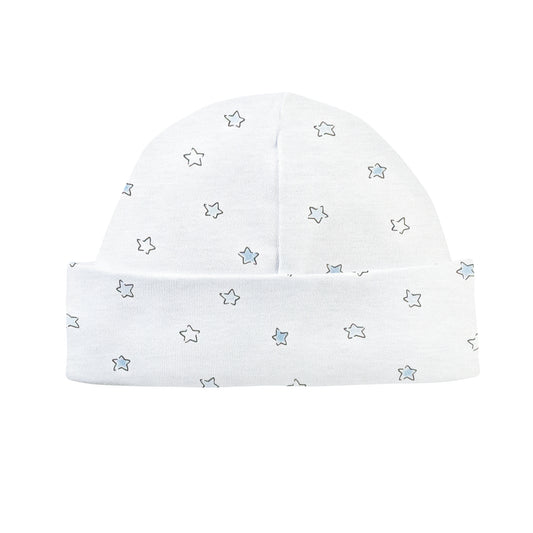 Printed Hat | Blue Little Stars