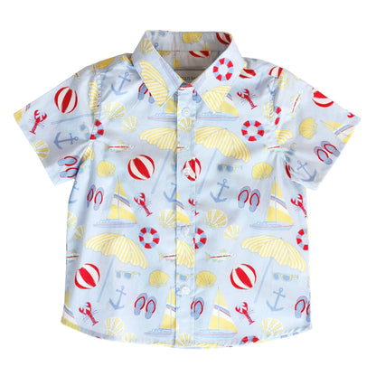 Beau Shirt | Beach Days Blue