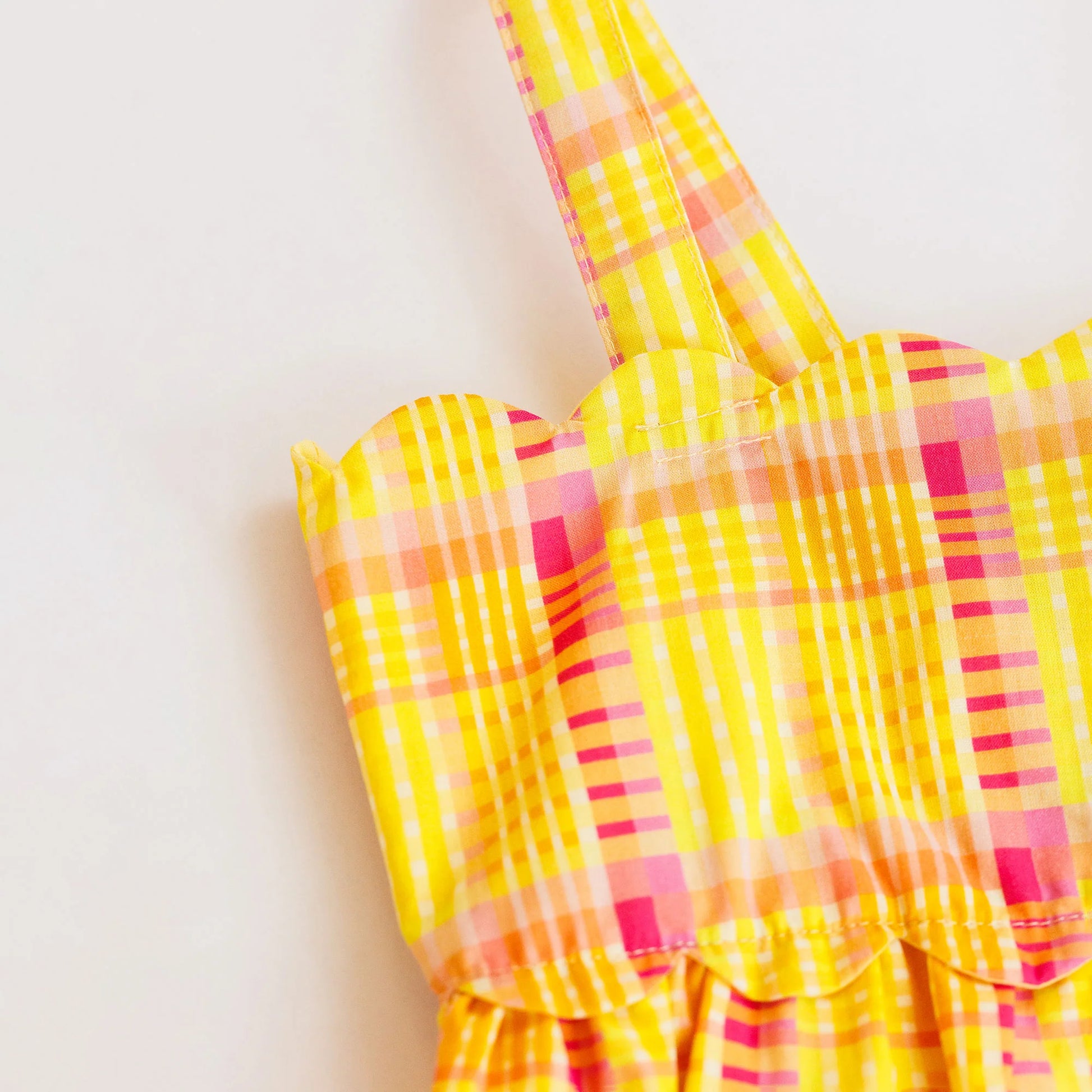 Hadley Dress | Seashell Plaid