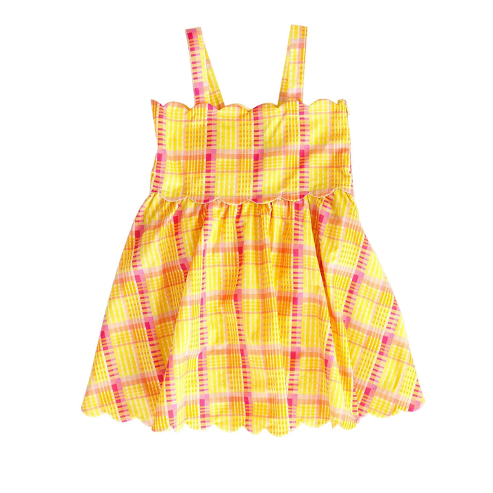 Hadley Dress | Seashell Plaid