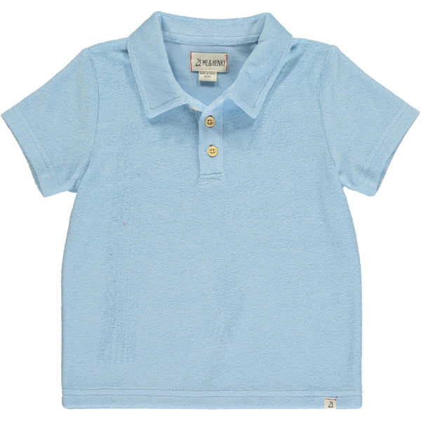 Watergate Terry Towelling Polo | Blue