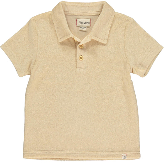 Watergate Terry Towelling Polo | Cream