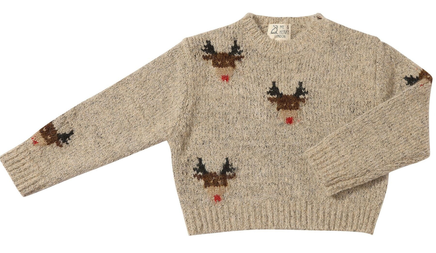 Rudy Sweater | Beige Reindeer