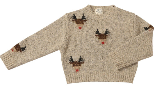 Rudy Sweater | Beige Reindeer