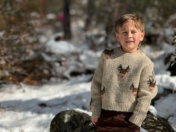 Rudy Sweater | Beige Reindeer