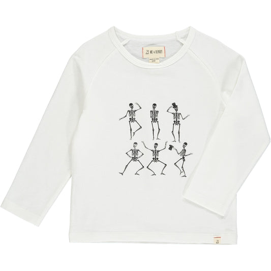 Raglan Printed Tee | Multi Skeleton