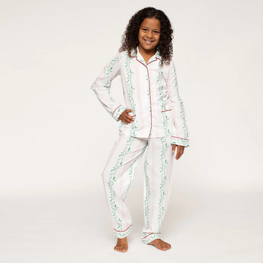 Mistletoe Stripe Pajama Set