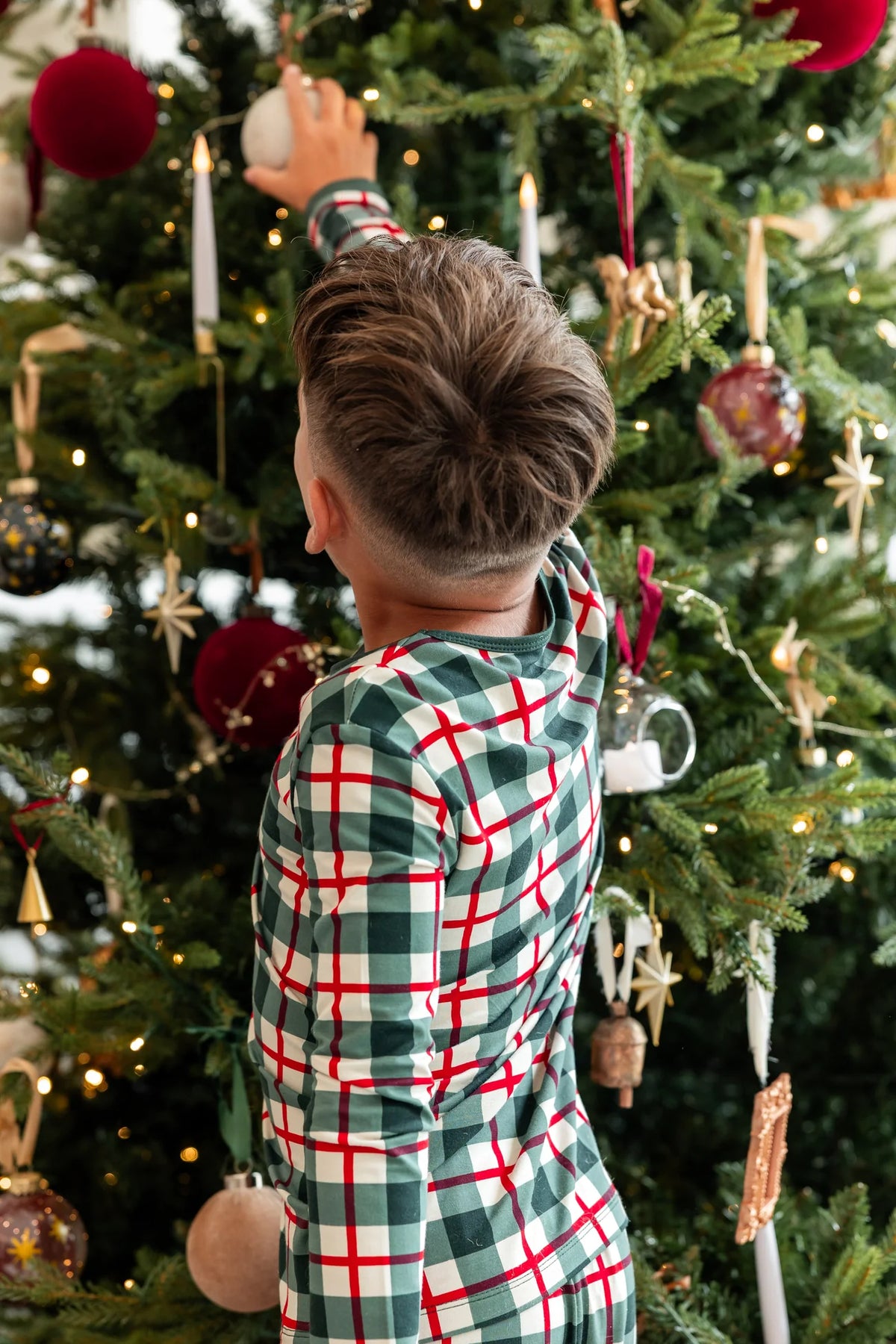 Kyte Baby L/S Pajama Set | Holiday Plaid