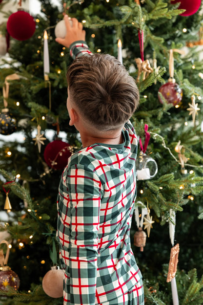 Kyte Baby L/S Pajama Set | Holiday Plaid