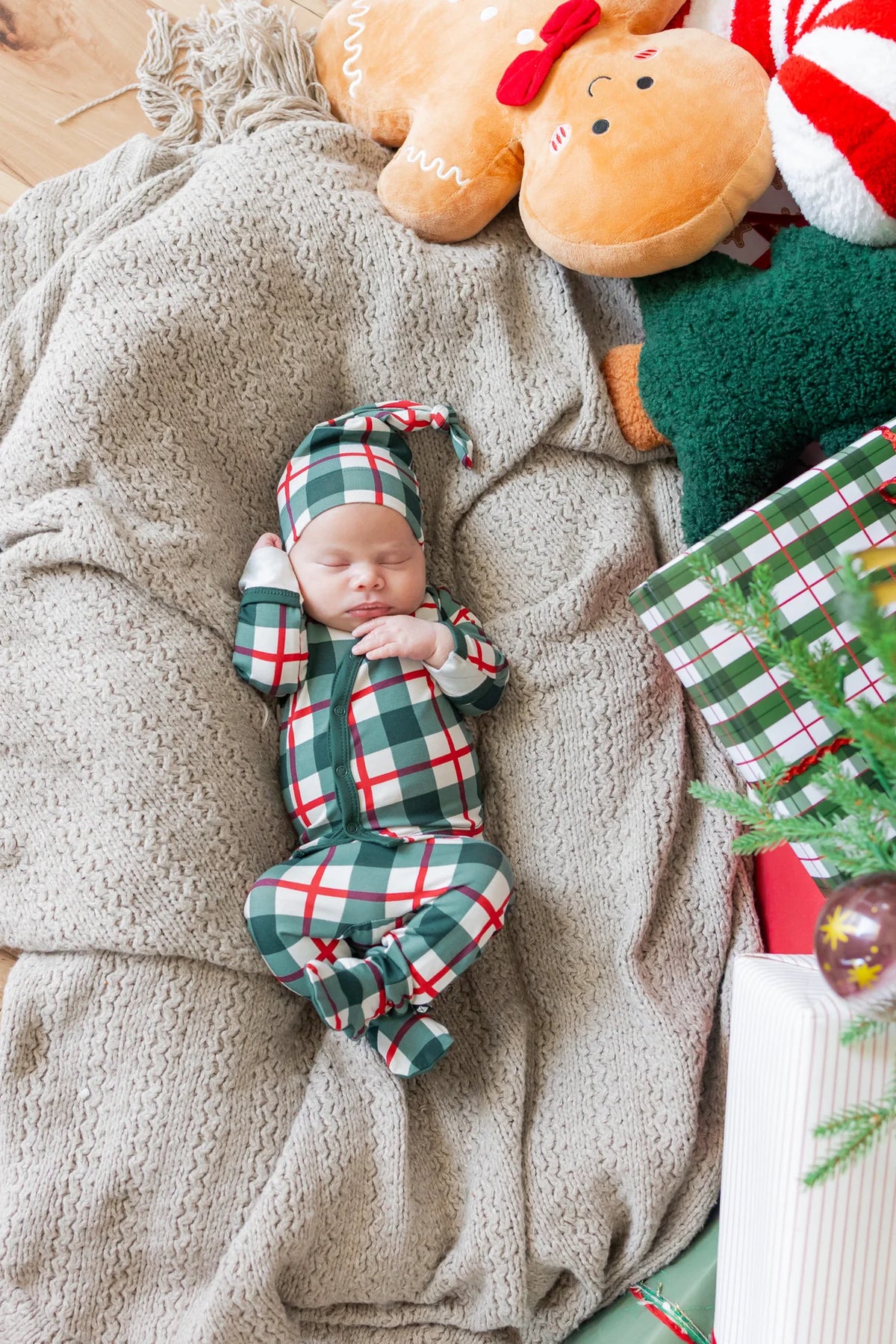 Take Me Home Set w Cap | Holiday Plaid