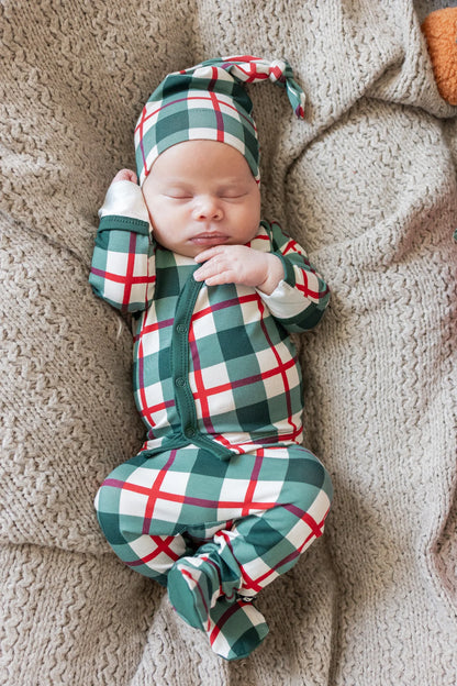 Take Me Home Set w Cap | Holiday Plaid