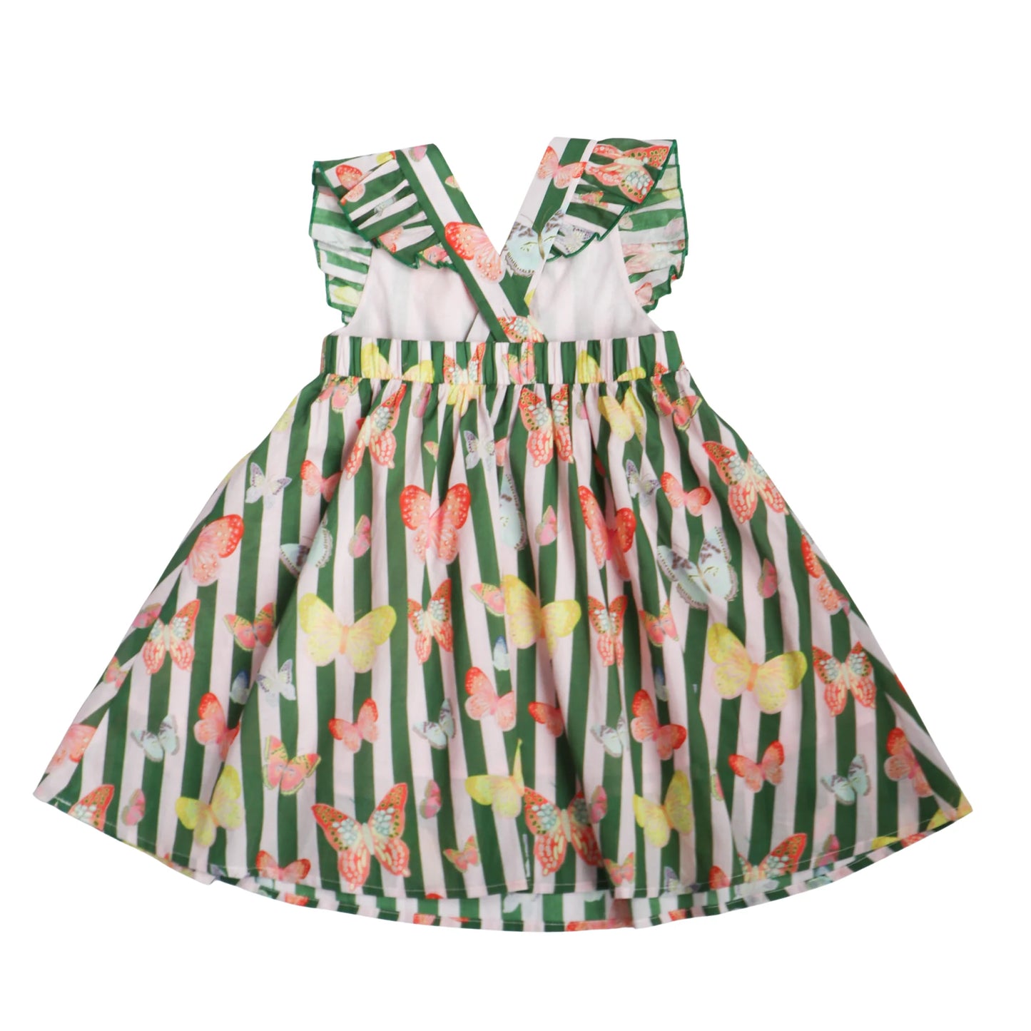 Josie Dress I Green Butterfly