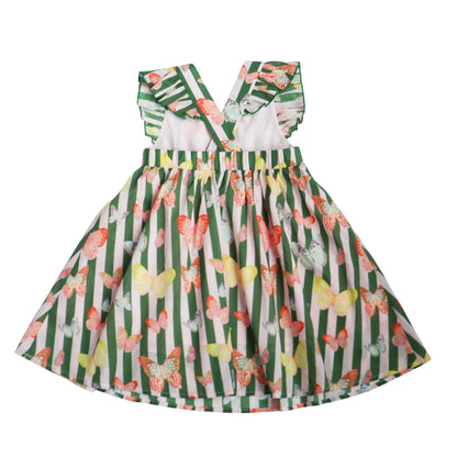 Josie Dress I Green Butterfly