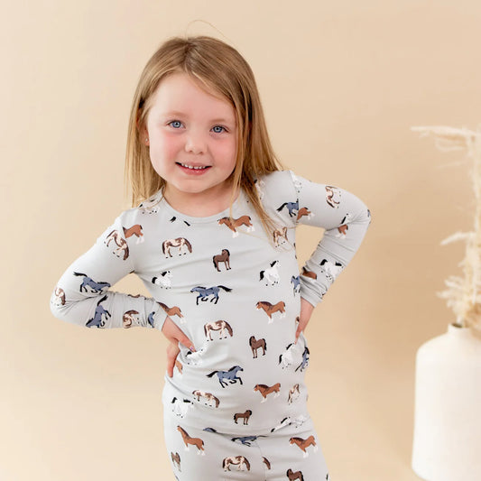 Kyte Baby Toddler Pajama Set | Horse