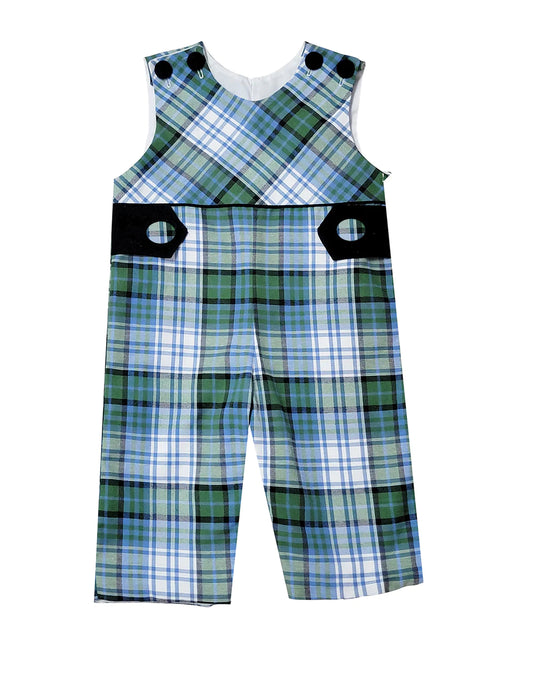 Brett Plaid Boy's Overall