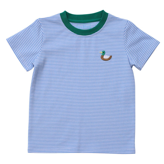 Duck T-Shirt | Blue Stripe