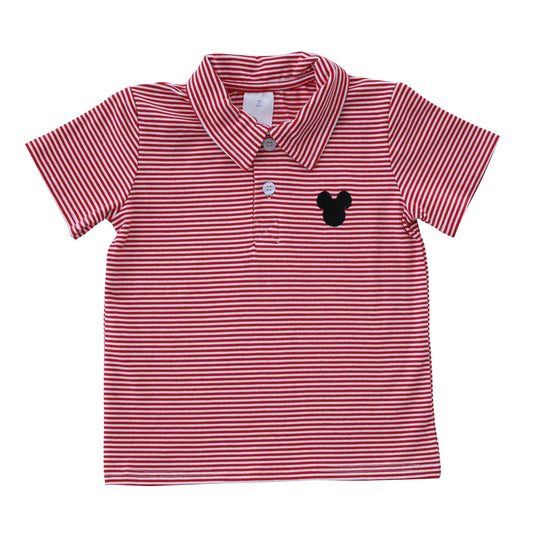 Mouse Polo | Red Stripe