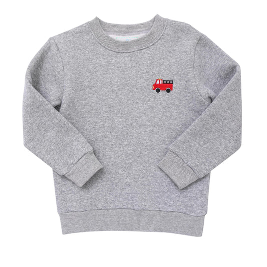 Embroidered Sweatshirt | Firetruck