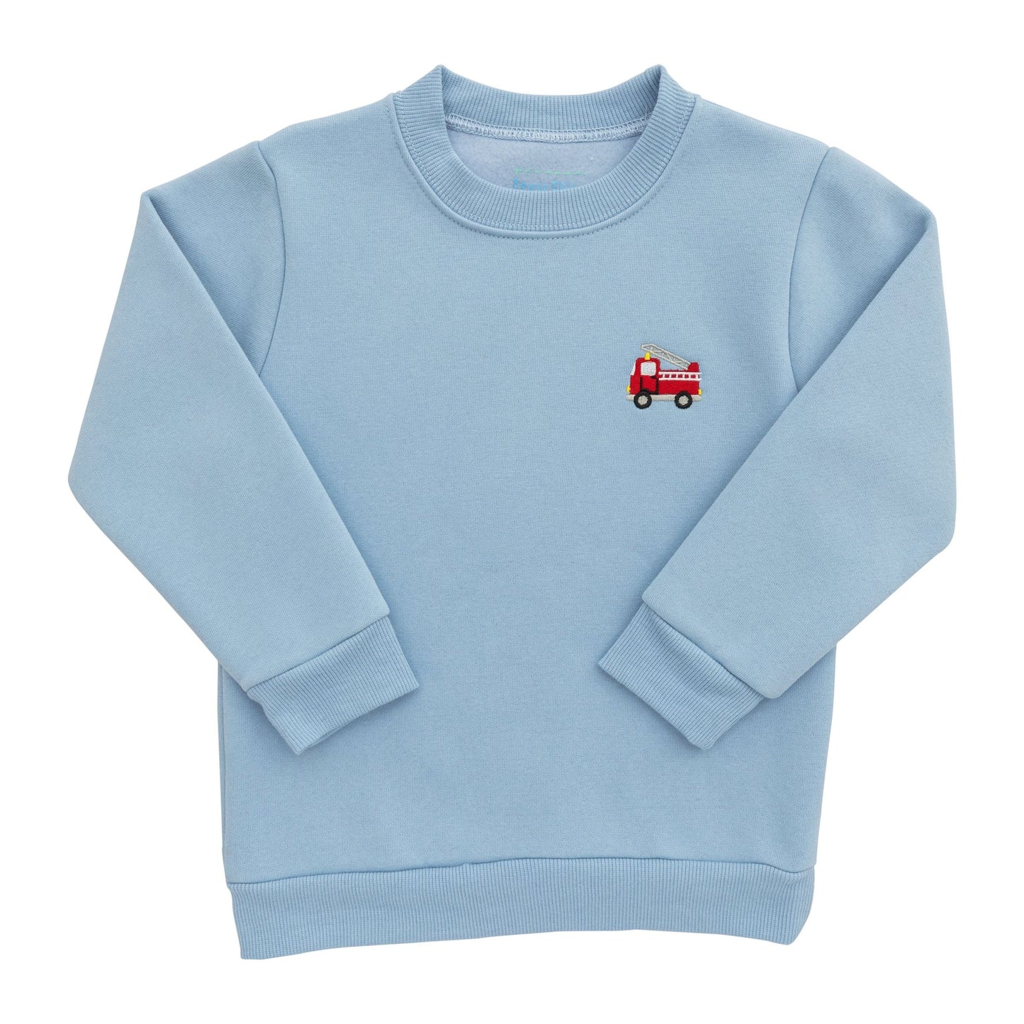 Fire Truck Embroidered Sweatshirt