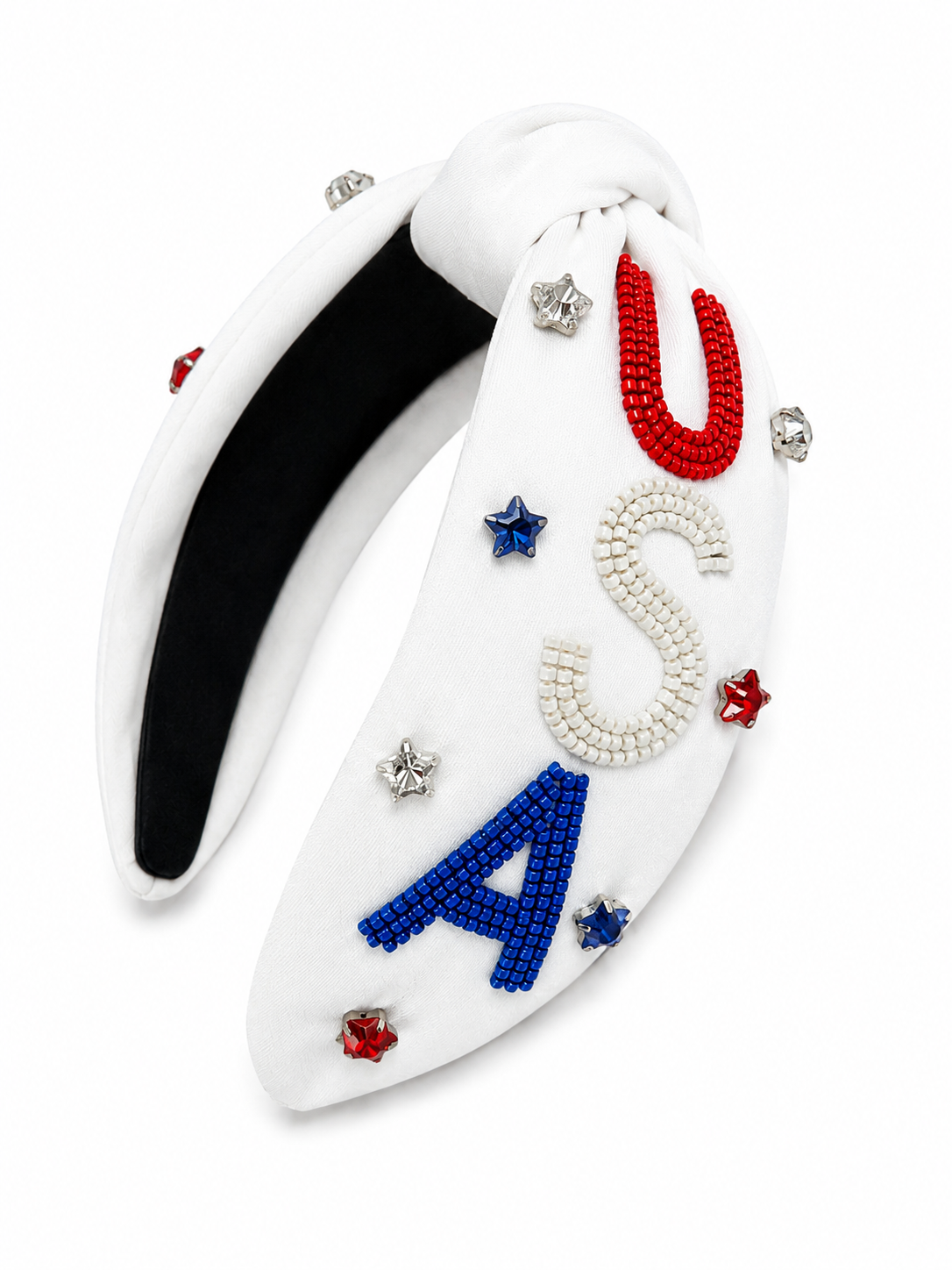 USA Statement Headband | White