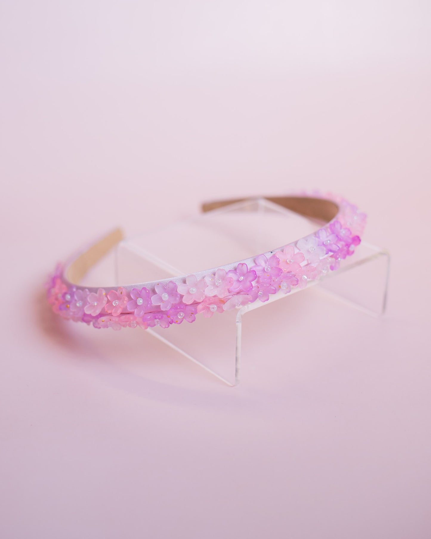 Thin Flower Headband | Pink