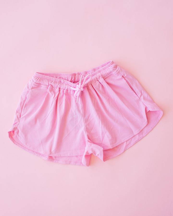 Ribbed Short | Pink