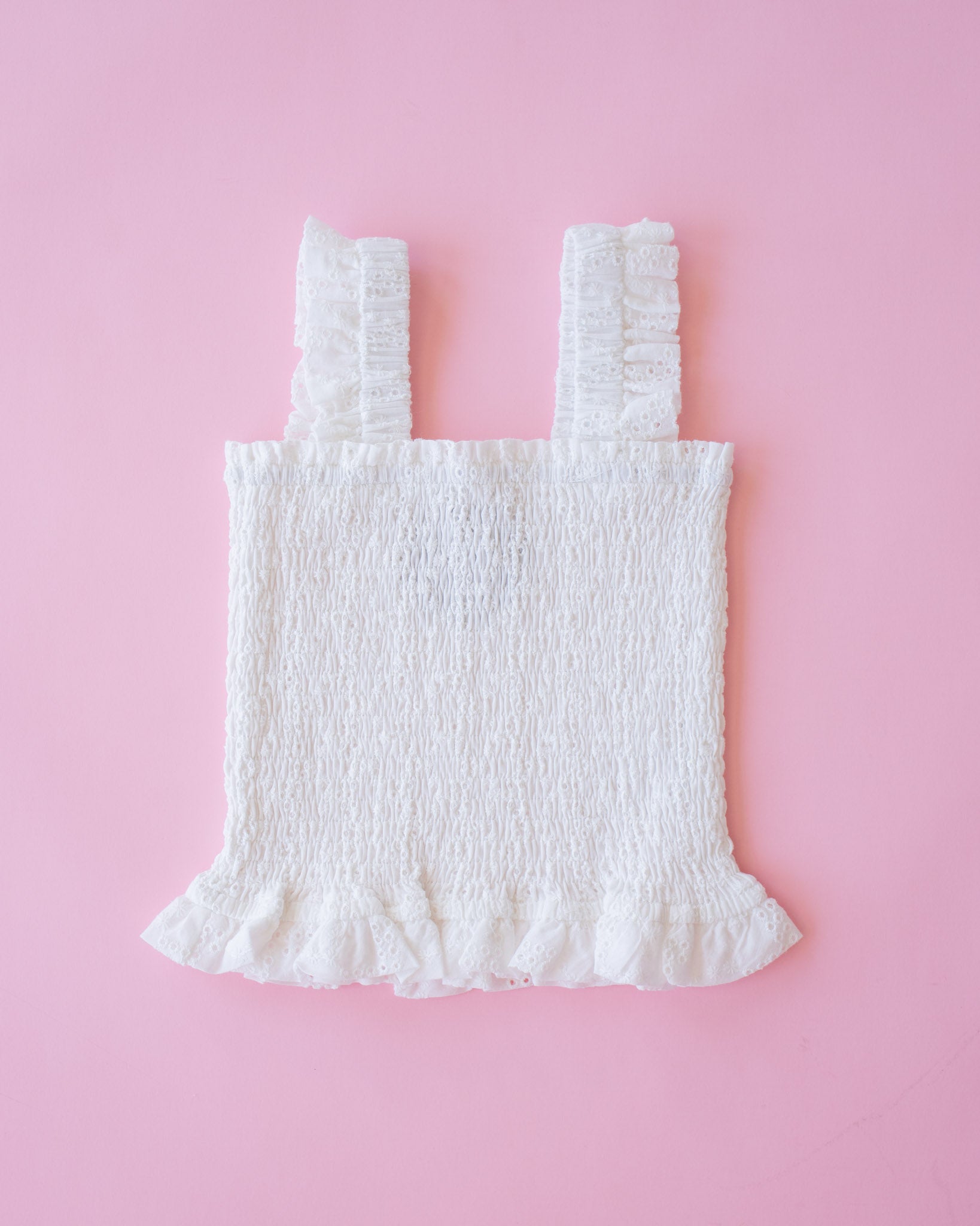 Smocked Top I White