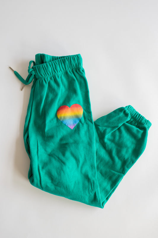 Heart Sweatpant | Emerald