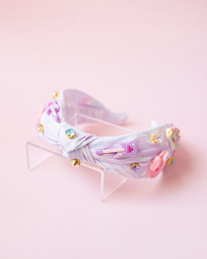 Music City Charm Knot Headband | Lilac Swirl